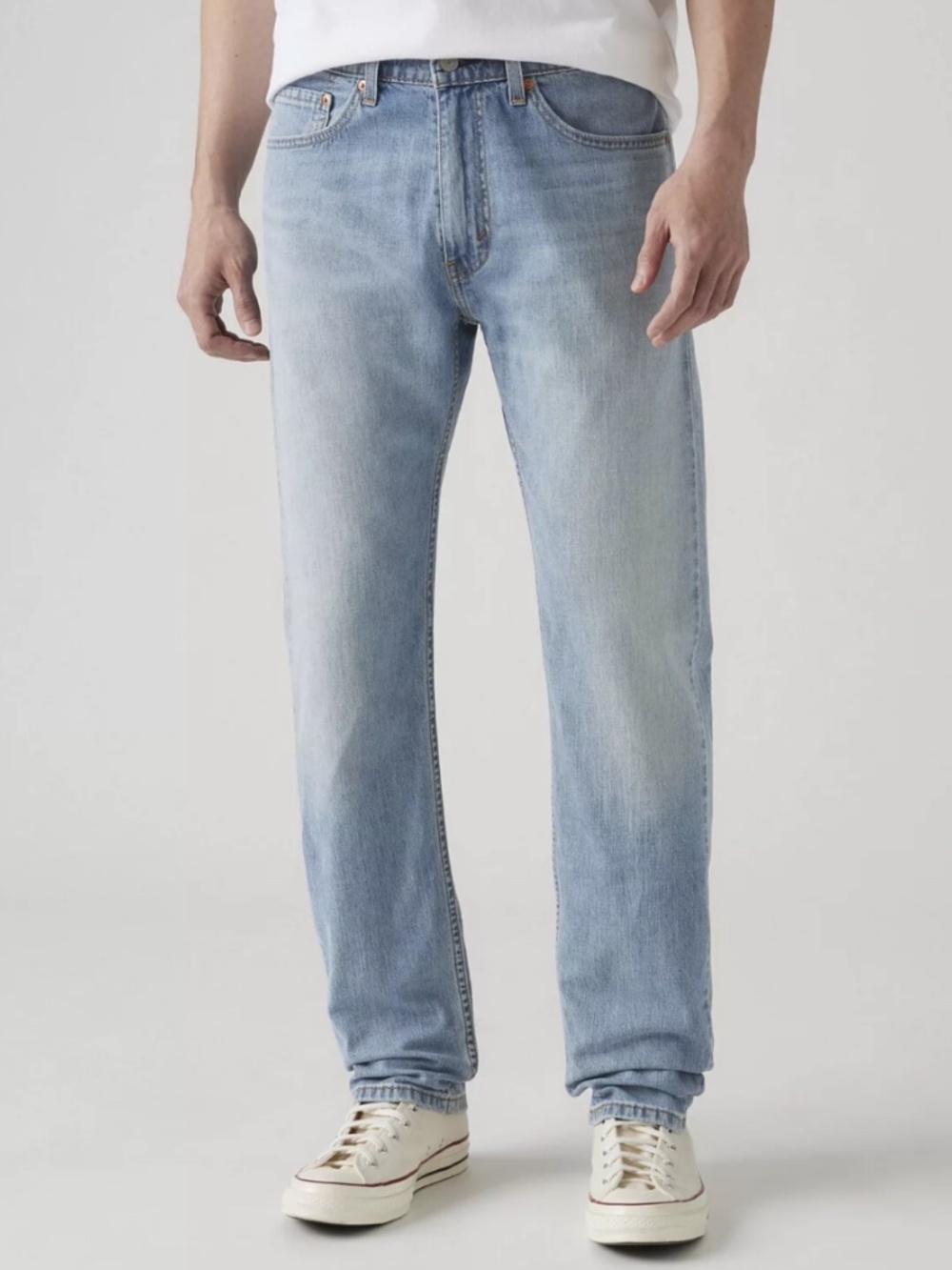 Levi's 505 Men's 33x32 Pale Blue Straight Leg Jeans